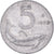 Moneta, Włochy, 5 Lire, 1953, Rome, F(12-15), Aluminium, KM:92