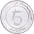 Moeda, Argélia, 5 Dinars, 2005, AU(50-53), Acier inoxydable, KM:123