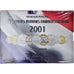 Coin, France, Coffret 1 c. à 20 frs., 2001, Monnaie de Paris, BU, MS(65-70)