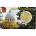 Cité du Vatican, 50 Euro Cent, 2011, Rome, Coin card, FDC, Laiton