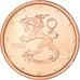 Finland, 2 Euro Cent, 2004, MS(64), Copper Plated Steel, KM:99