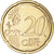 Vatican, 20 Euro Cent, 2011, Rome, Doré, MS(64), Brass Gilt