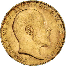 Moneta, Gran Bretagna, Edward VII, Sovereign, 1910, Souverain, SPL-, Oro, KM:805