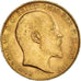 Coin, Great Britain, Edward VII, Sovereign, 1910, Souverain, AU(55-58), Gold