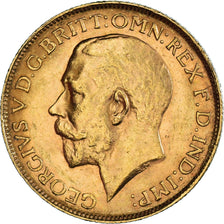 Moeda, Austrália, George V, Sovereign, 1915, Perth, AU(55-58), Dourado, KM:29