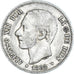 Moneta, Hiszpania, Alfonso XII, 2 Pesetas, 1882, Madrid, EF(40-45), Srebro