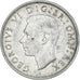 Moneda, Gran Bretaña, George VI, Florin, Two Shillings, 1943, MBC, Plata