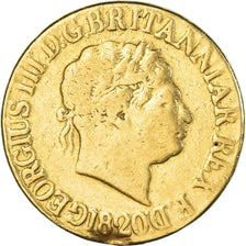 Münze, Großbritannien, George III, Sovereign, 1820, London, SGE+, Gold, KM:674