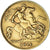 Moneda, Gran Bretaña, George V, 1/2 Sovereign, 1911, London, MBC+, Oro, KM:819