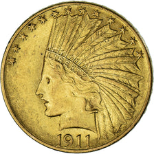 Monnaie, États-Unis, Indian Head, $10, Eagle, 1911, U.S. Mint, Philadelphie