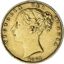 Munten, Groot Bretagne, Victoria, Sovereign, 1862, ZF, Goud, KM:736.1