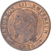 Moneta, Francja, Napoleon III, Centime, 1870, Paris, AU(50-53), Brązowy