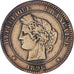 Moneta, Francia, Cérès, 10 Centimes, 1896, Paris, MB, Bronzo, KM:815.1