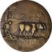 França, medalha, Art Nouveau, Agriculture, Mattei, AU(55-58), Bronze