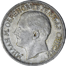 Coin, Serbia, Milan I, 5 Dinara, 1879, Paris, EF(40-45), Silver, KM:12