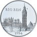 Moneta, Francia, Big Ben, 100 Francs-15 Ecus, 1994, Proof, FDC, Argento