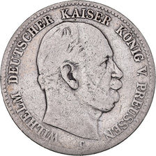 Monnaie, Etats allemands, PRUSSIA, Wilhelm I, 2 Mark, 1876, Frankfurt am Main