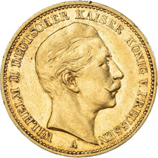 Moeda, Estados Alemães, PRUSSIA, Wilhelm II, 20 Mark, 1896, Berlin, EF(40-45)