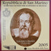 San Marino, 2 Euro, Galileo Galilei, 2005, Rome, FDC, Bimetálico, KM:469