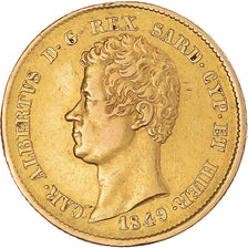 Munten, Italiaanse staten, SARDINIA, Carlo Alberto, 20 Lire, 1849, Genoa, ZF