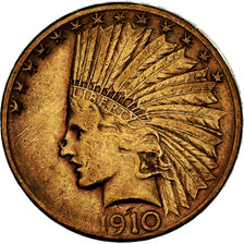 Coin, United States, Indian Head, $10, Eagle, 1910, San Francisco, EF(40-45)