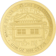 Monnaie, République du Congo, Arche d'alliance, 100 Francs CFA, 2020, FDC, Or