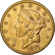 Coin, United States, Liberty Head, $20, Double Eagle, 1876, U.S. Mint, San