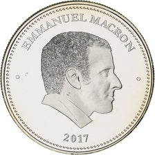 Francja, medal, Les Présidents de la République, E.Macron, Polityka