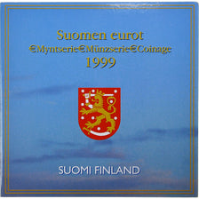Finlândia, 1 Cent to 2 Euro, euro set, 1999, Mint of Finland, BU, MS(65-70)