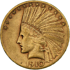 Vereinigte Staaten, $10, Eagle, Indian Head, 1910, San Francisco, Gold, SS