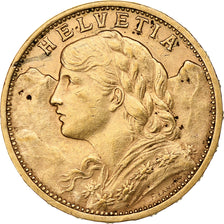 Svizzera, 20 Francs, 1904, Bern, Oro, BB, KM:35.1