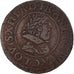 Moneta, Francia, Louis XIII, Double Tournois, 1629, Lyon, BB, Rame