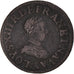 Moneta, Francia, Louis XIII, Double Tournois, 1611, Paris, BB, Rame, Gadoury:5