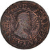 Moneda, Francia, Henri IV, Double Tournois, 1599, Paris, BC, Cobre
