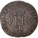 Moneta, Francja, Henri II, Sol Parisis, 1551, Paris, VF(30-35), Bilon