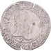 Munten, Frankrijk, Henri III, 1/4 Franc au col plat, 1587, Rennes, FR+, Zilver