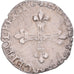 Munten, Frankrijk, Henri III, 1/8 Ecu, 1586, Rennes, ZF, Zilver, Gadoury:485