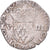 Munten, Frankrijk, Henri III, 1/8 Ecu, 1586, Rennes, ZF, Zilver, Gadoury:485