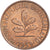 Moneta, Niemcy - RFN, 2 Pfennig, 1959, Karlsruhe, VF(30-35), Miedź platerowana