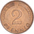 Moneta, Niemcy - RFN, 2 Pfennig, 1959, Karlsruhe, VF(30-35), Miedź platerowana