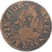 Moneta, Francia, Louis XIII, Double Tournois, 1640, Tours, MB, Rame, Gadoury:11