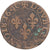 Moneta, Francia, Louis XIII, Double Tournois, 1640, Tours, MB, Rame, Gadoury:11