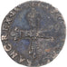 Moneda, Francia, Charles X, 1/4 Ecu, 1595, Uncertain Mint, La Ligue, BC+, Plata
