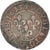 Moneta, Francia, Louis XIII, Double Tournois, 1635, Lyon, MB, Rame, CGKL:352.B