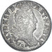 Moneda, Francia, Louis XIV, 10 Sols aux 4 couronnes, 1707, Metz, MBC, Plata