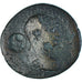 Monnaie, Trajan, Dupondius, 114-117, Rome, Countermarked, B+, Bronze, RIC:657