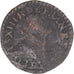 Moneta, Francia, Louis XIII, Double Tournois, 1614, Lyon, MB, Rame, CGKL:338