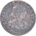 Moneta, Francia, Louis XIII, Double Tournois, 1637, Lay, MB+, Rame, Gadoury:11