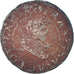 Coin, France, Louis XIII, Double Tournois, 1633, Lyon, F(12-15), Copper