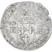 Moneda, Francia, Henri IV, Douzain aux deux H, 1593, Clermont-Ferrand, 5th type